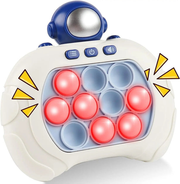 Quick Push Pop Game – Fast Push Bubble Fidget Toy with Lights | Fun Sensory Game for Kids & Adults | Birthday Gift